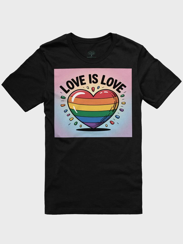 Celebrate Love and Equality with Our "Love is Love" Pride T-Shirt - Graphic Grove product image (4)