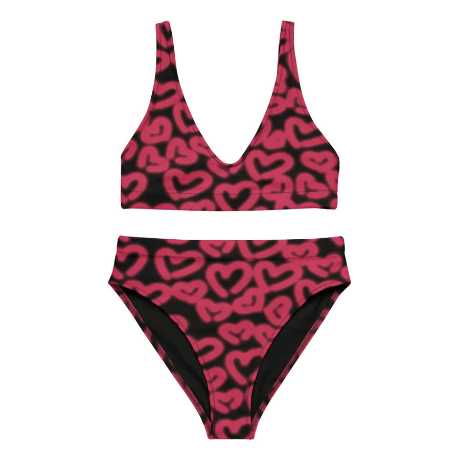 Hearts High Waisted Bikini Set product image (7)