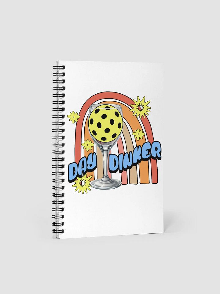 Day Drinker Whimsical Pickleball Spiral Notebook product image (1)