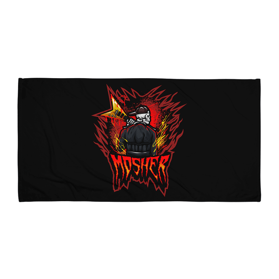 MOSHER GUITAR LOGO BATH TOWEL product image (1)