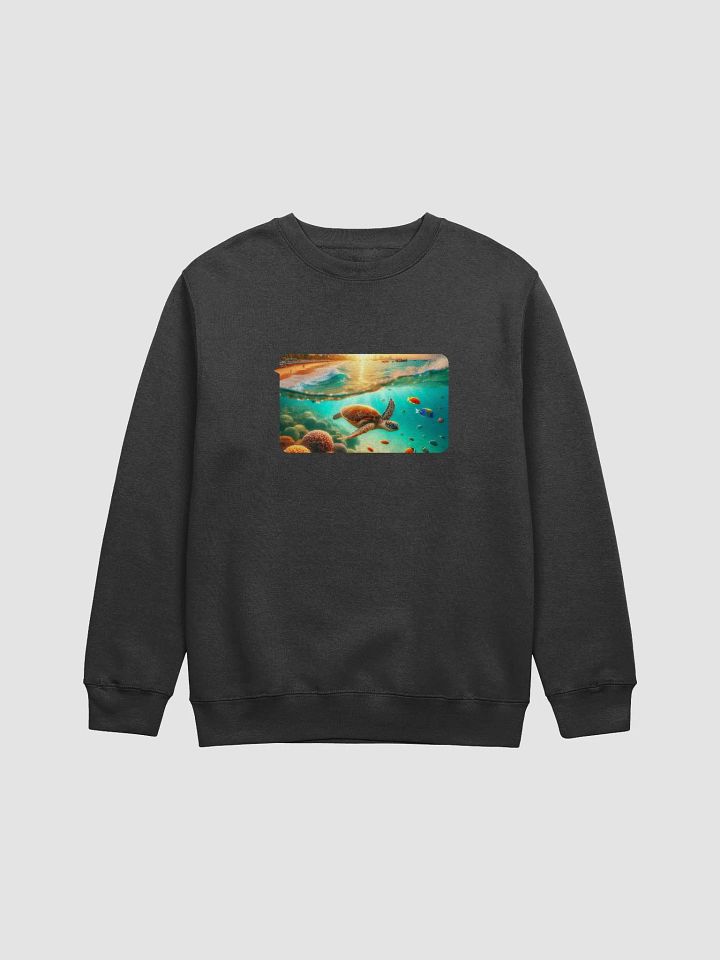 Sunset Serenity Crewneck Sweatshirt | AI Design underwater world product image (2)