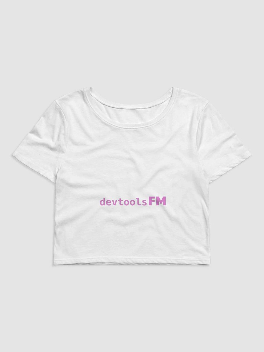 White Brand Crop Tee product image (1)