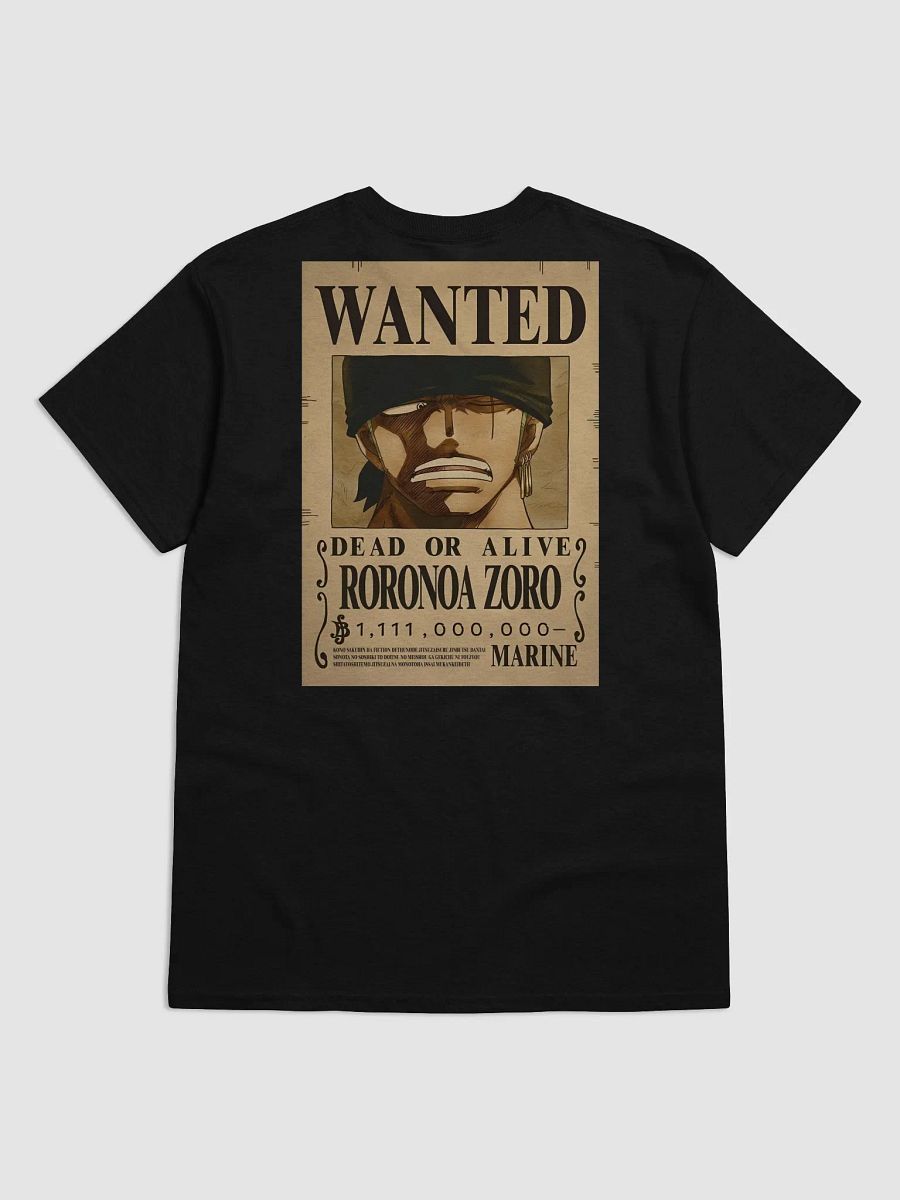 One Piece – Roronoa Zoro Dynamic Front & Wanted Poster Back T-Shirt product image (5)