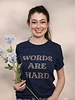 Words Are Hard (Floral) Tee product image (10)