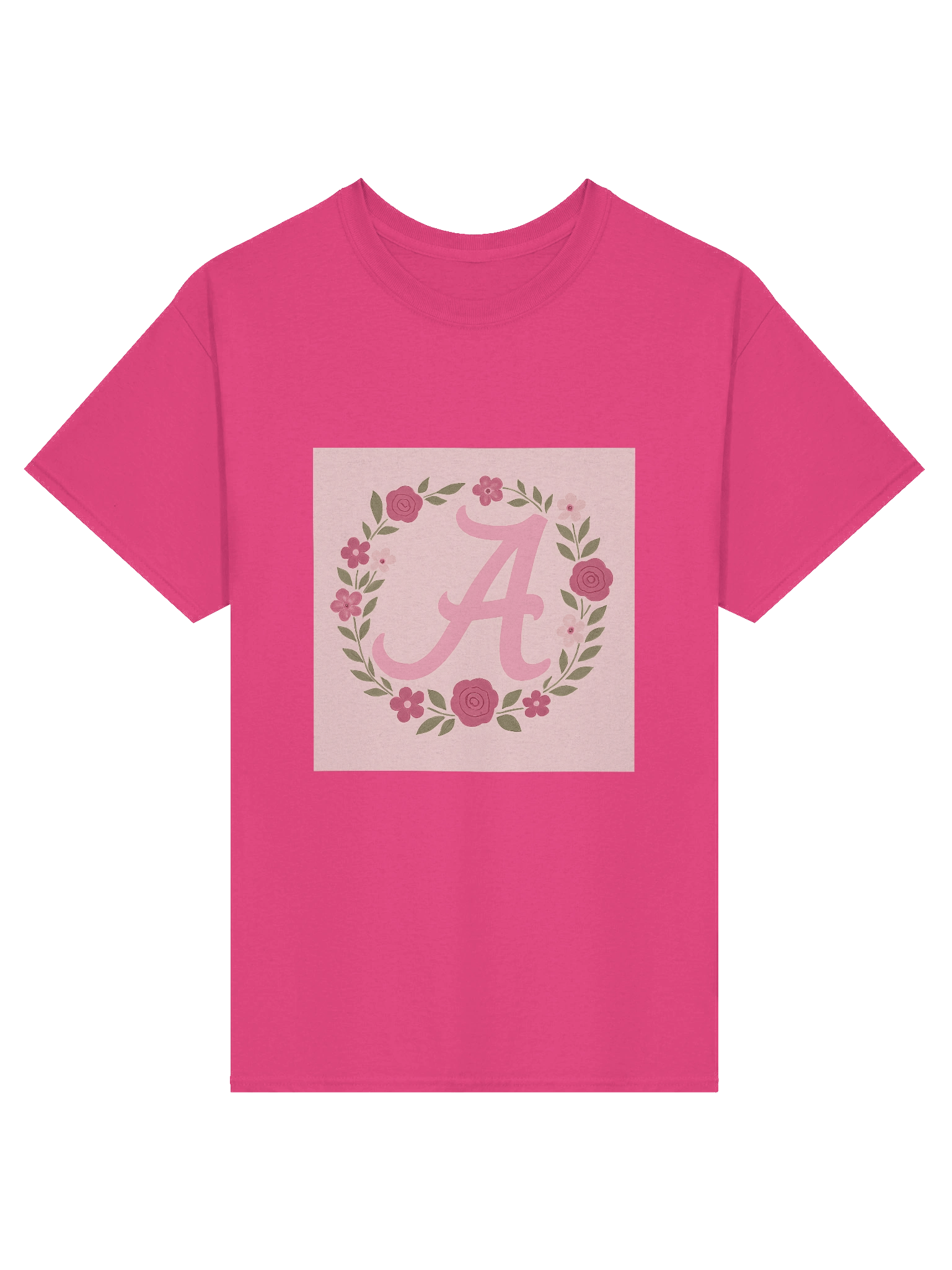 Floral Letter A Graphic Tee product image (1)