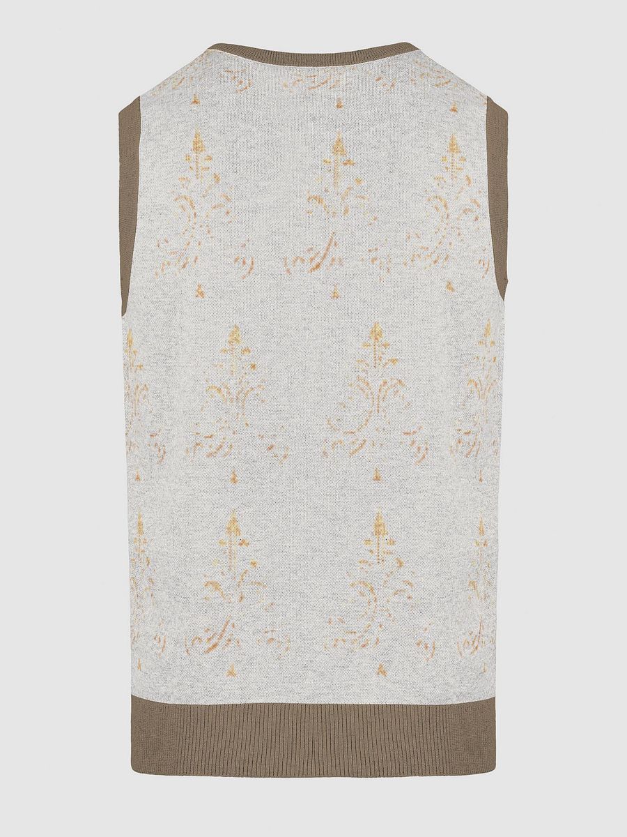 Customizable Jacquard V-Neck Vest product image (4)