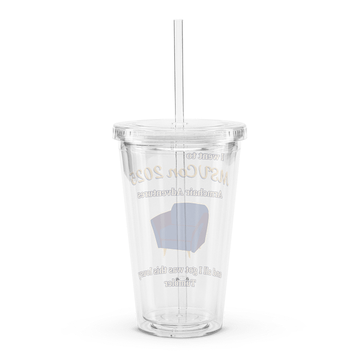 MSVCon 2025 Clear Plastic Tumbler with Straw product image (2)