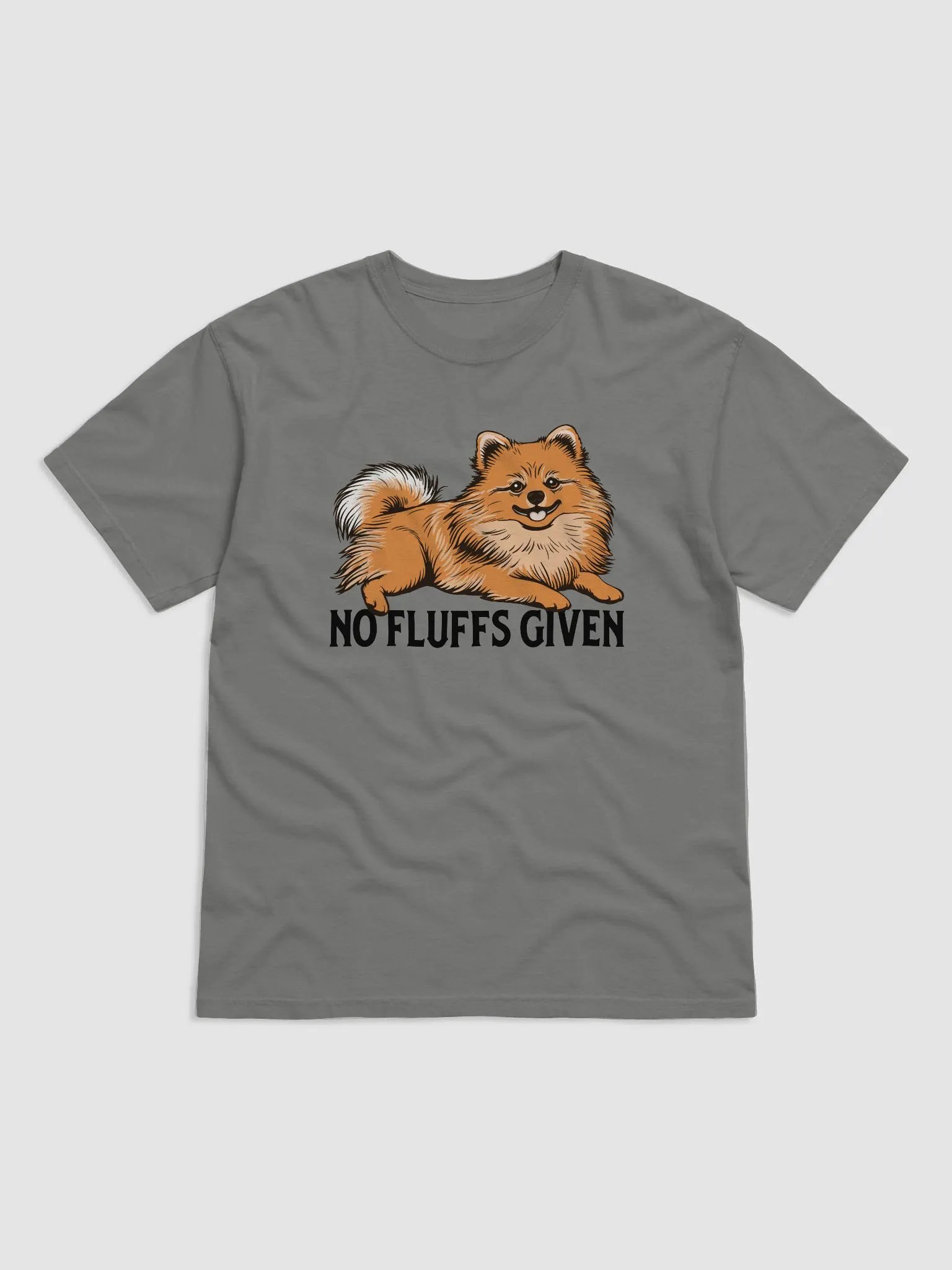 No Fluffs Given T-Shirt of a Pomeranian | Funny T-Shirt for Pomeranian Paw-rents product image (14)