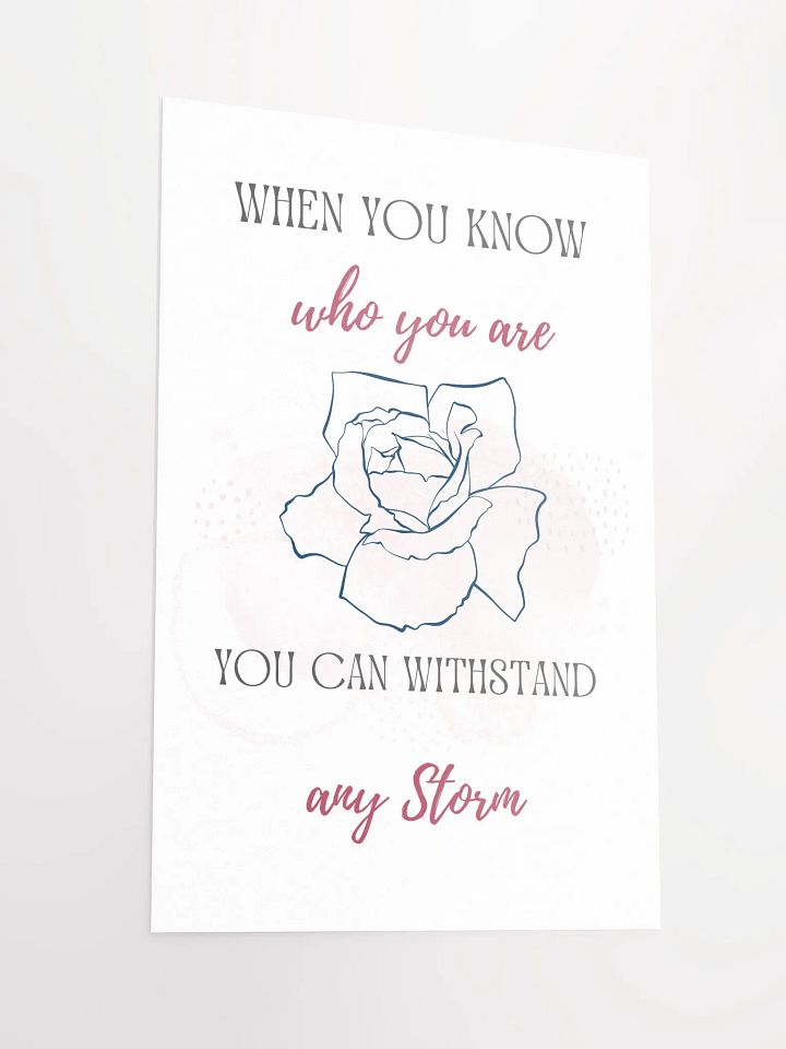 Resilience Rose: Inspirational Matte Poster product image (4)