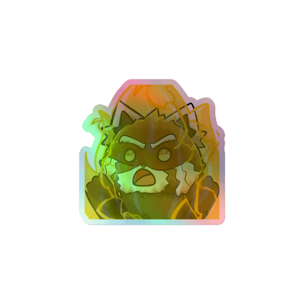 Holographic Firey Rage Sticker product image (1)