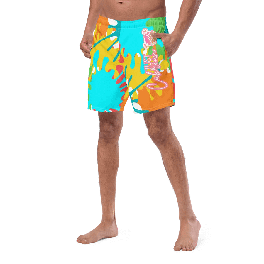 JustCabrian Splat! Print Swim Trunks product image (1)