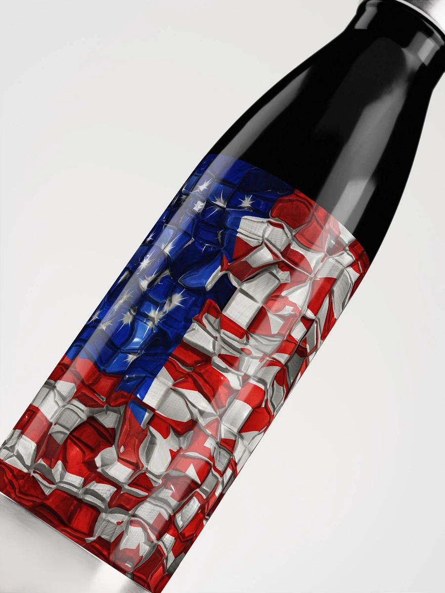 American Flag Blocks Stainless Steel Waterbottle product image (5)