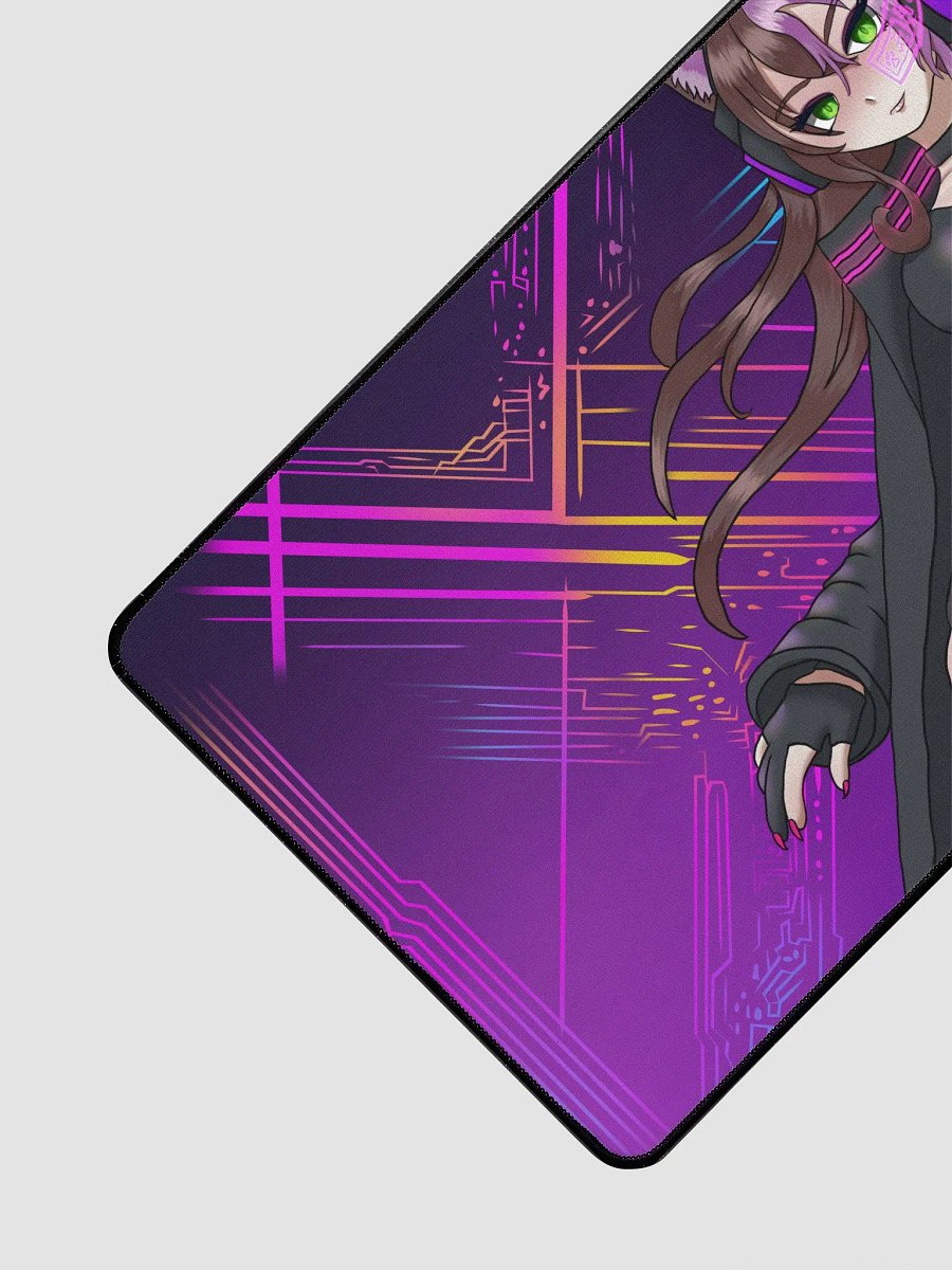 Violet Neko Cyberpunk Play Mat product image (3)