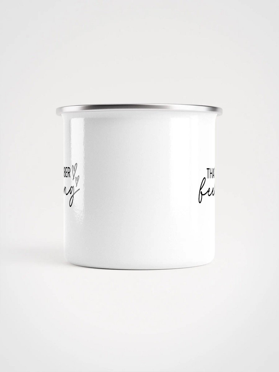 That Sober Feeling, Addiction Recovery Awareness Enamel Mug product image (2)