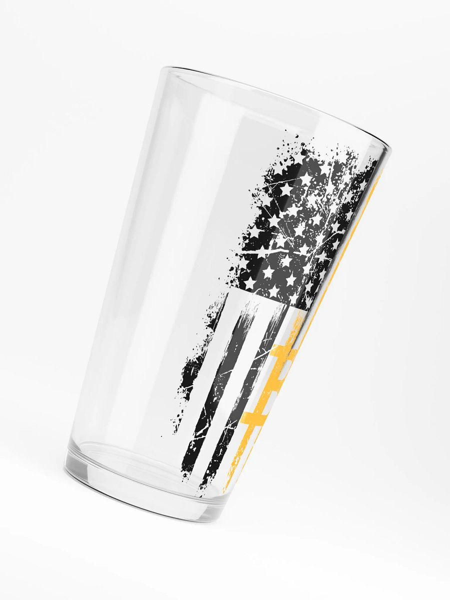 Bitcoin Flag Pint Glass product image (6)