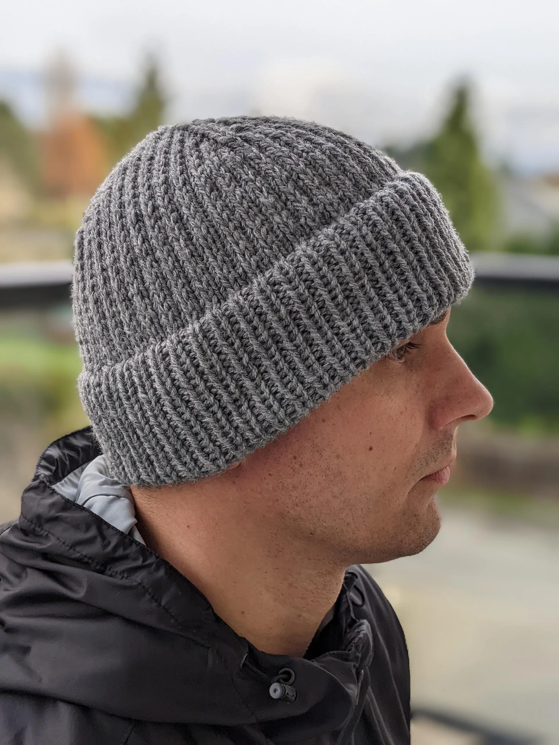 Knit Warm Men's Beanie Pattern (Fixed Double Brim) product image (6)
