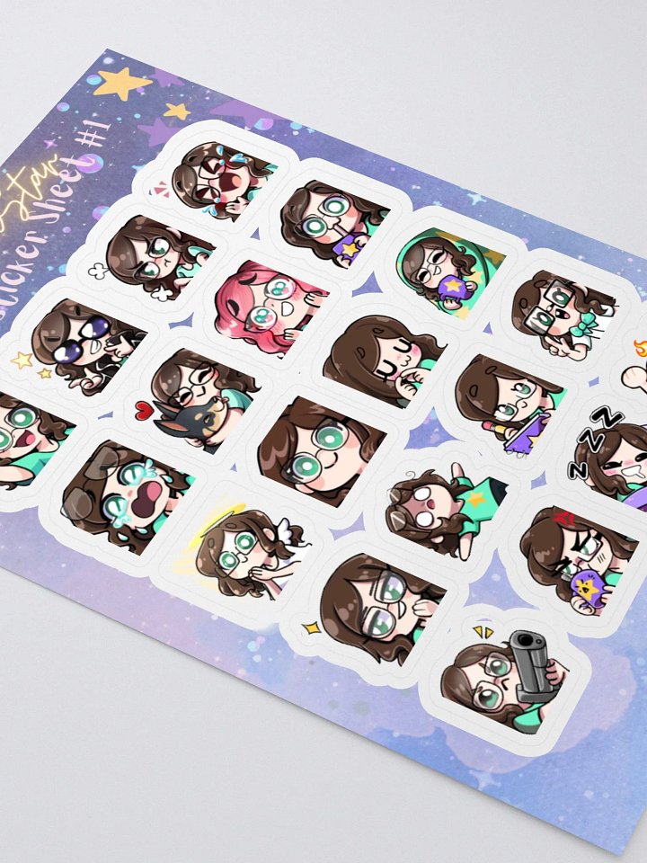 Emote Sticker Sheet Set #1 product image (2)