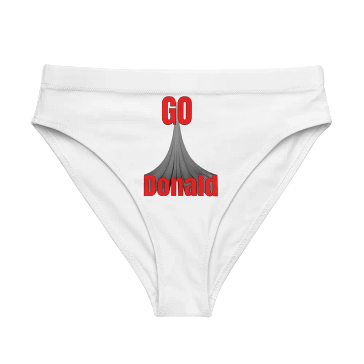 GO Donald Text Tunnel High Waisted Bikini Bottoms product image (1)