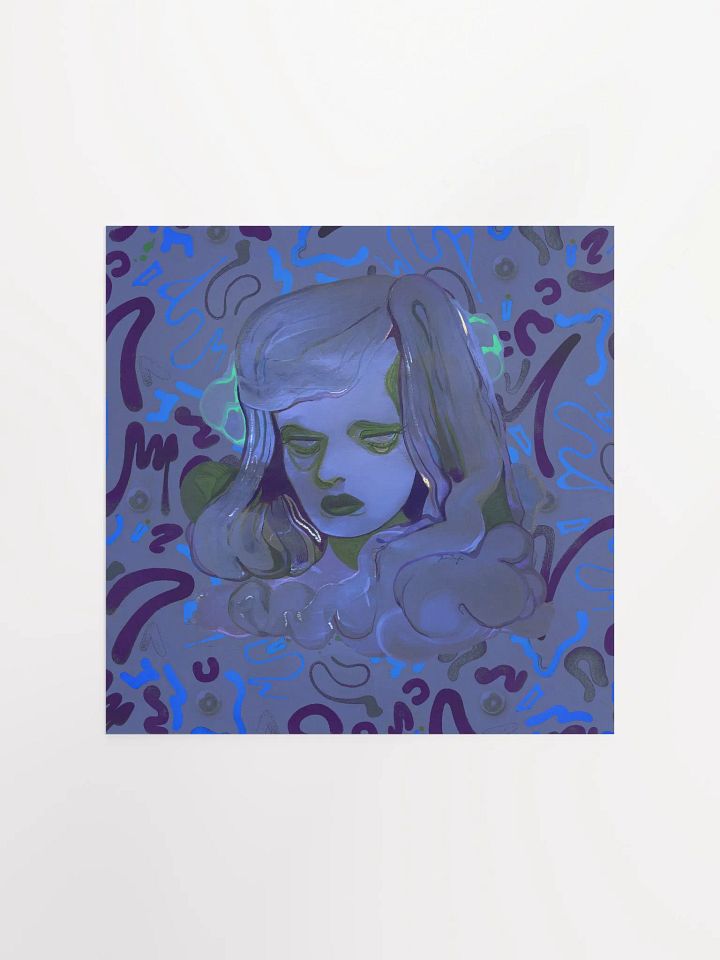 The Sea in Her Eyes Square Matte Print product image (4)