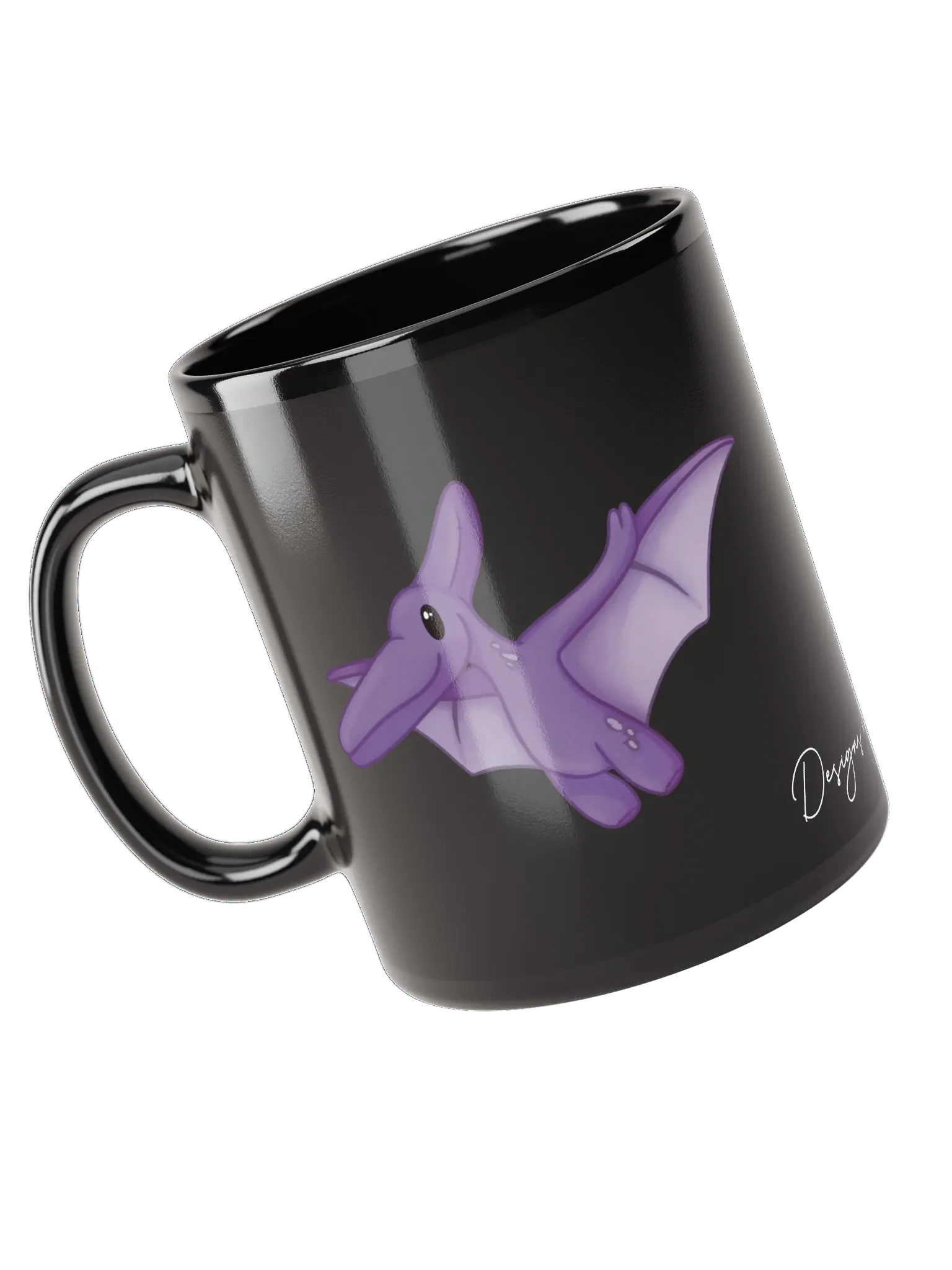 Pterodactyl Plushie Mug (black) product image (6)