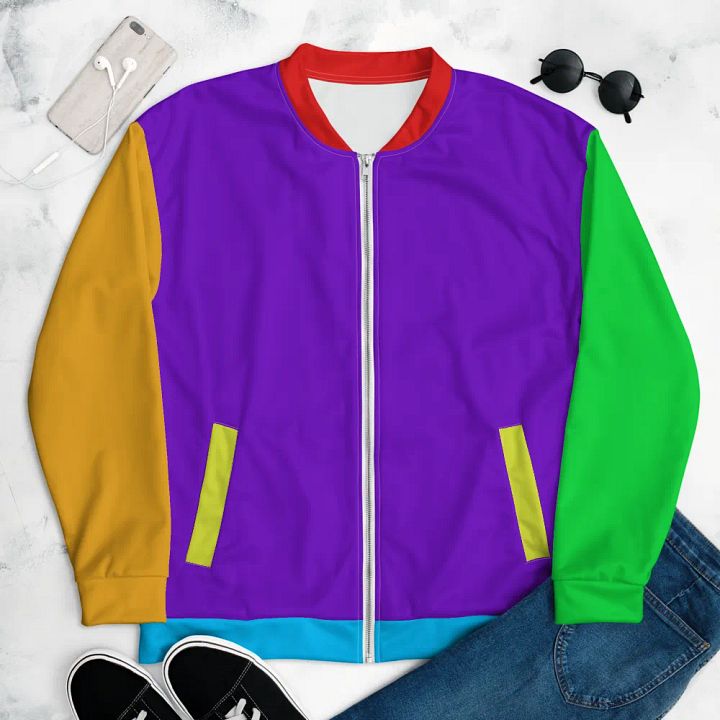 Color Block Bomber Jacket product image (2)