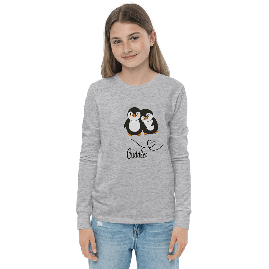 Cuddles Penguin Youth Long Sleeve Tee product image (1)