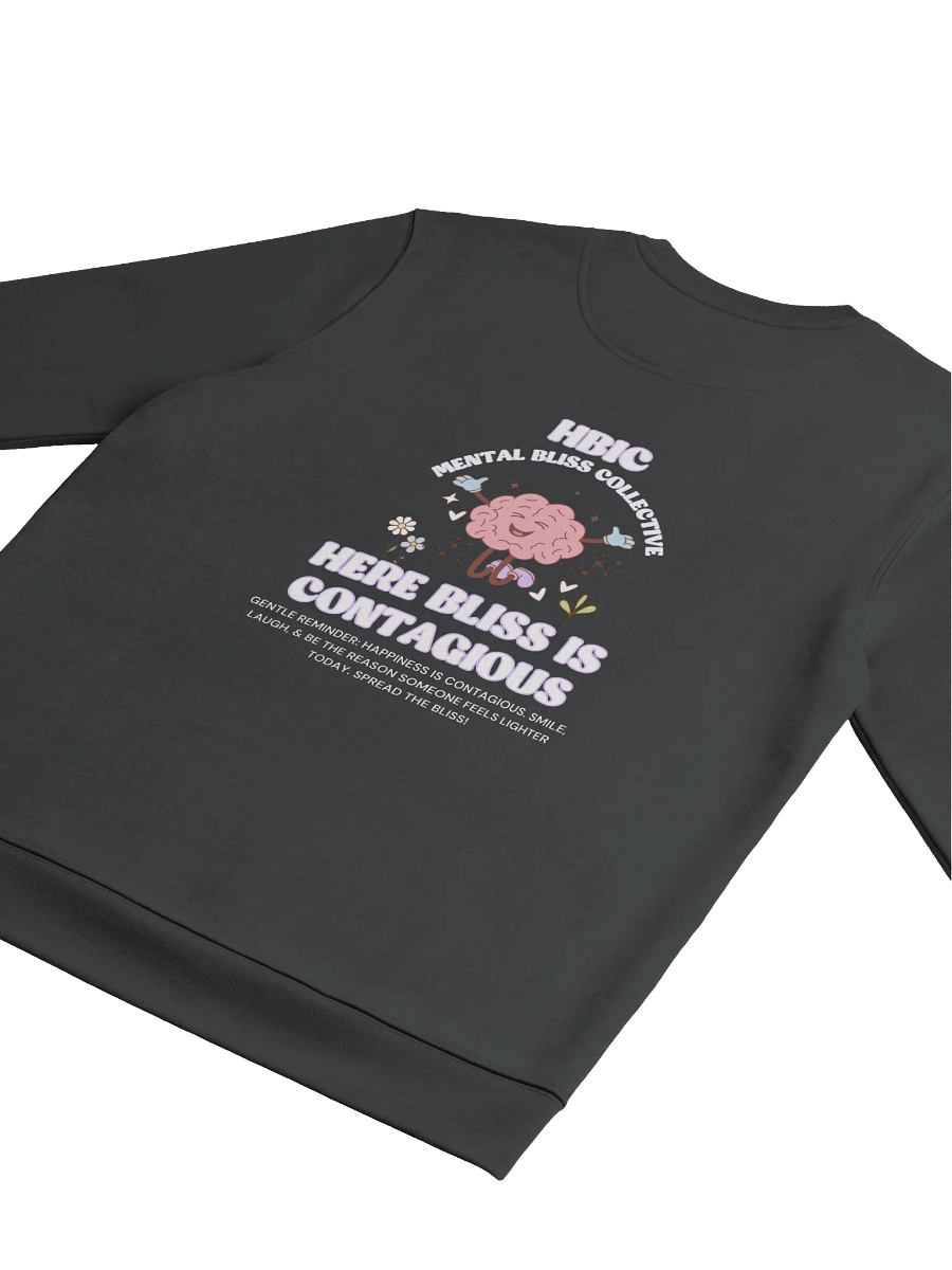 HBIC - Here Bliss Is Contagious Unisex Hoodie Eco Sweatshirt – Spread Happiness and Positivity product image (4)