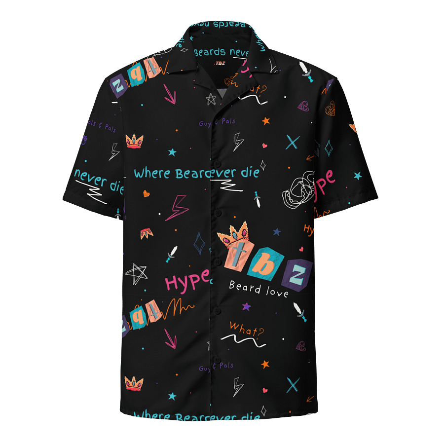 Doodle Pattern Button-Up Shirt product image (1)