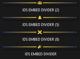 Hazy Embed Divider Bars product image (1)