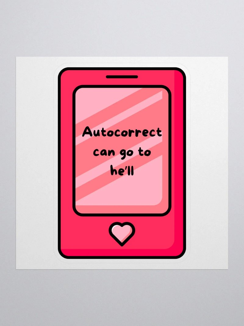 Autocorrect Sticker