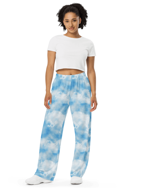Clouds Unisex Wide-Leg Pants product image (1)