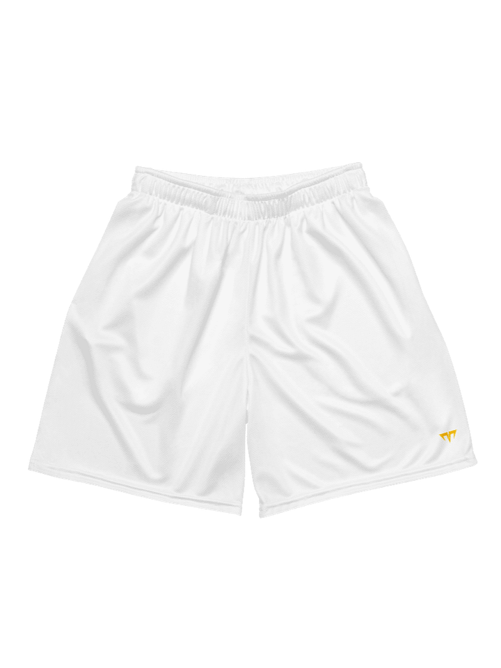 Unisex Activewear - Jersey Shorts White - Printed Gold Logo product image (1)