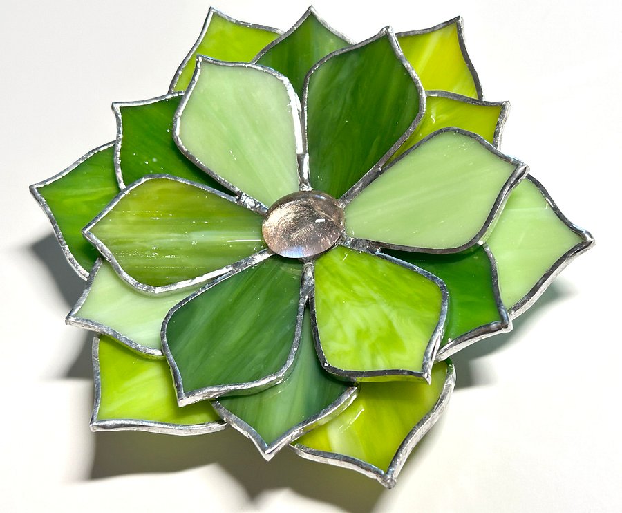 Lush Green Stained Glass Succulent product image (5)
