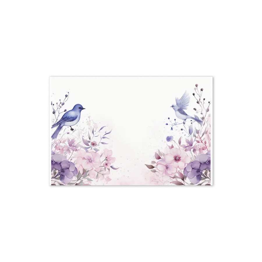 All-Occasion Greeting Card: Watercolor Birds and Florals product image (4)