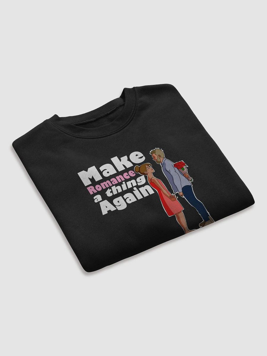 Make Romance a thing Again - CROP sweatshirt, raw hem product image (2)