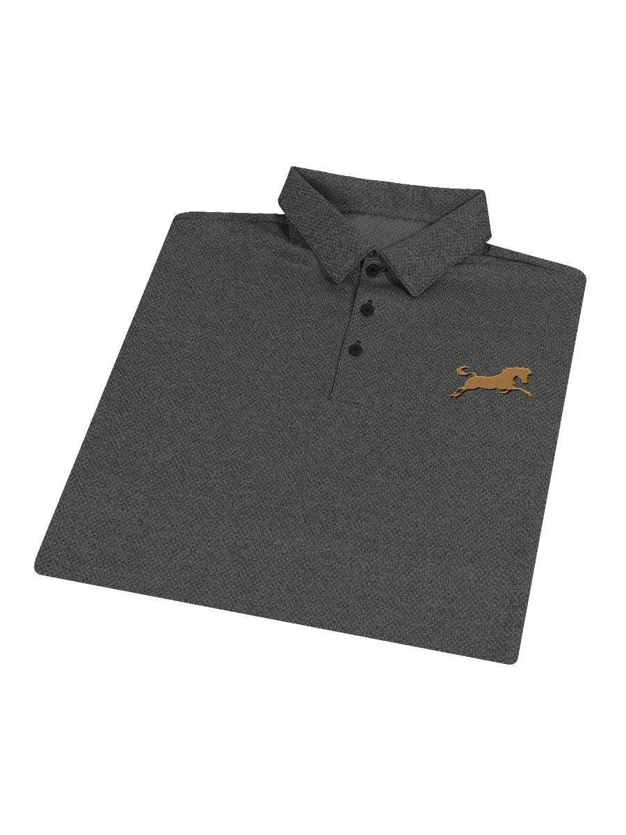 Gallop in Style Embroidered Horse : Space-Dyed Polo product image (41)