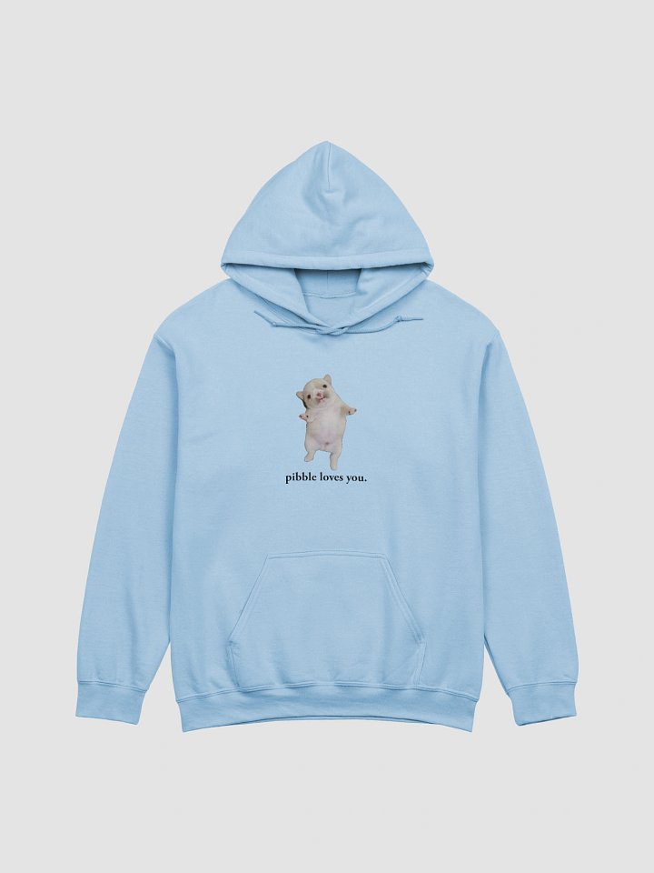 pibble loves you. (hoodie) - light colors product image (1)