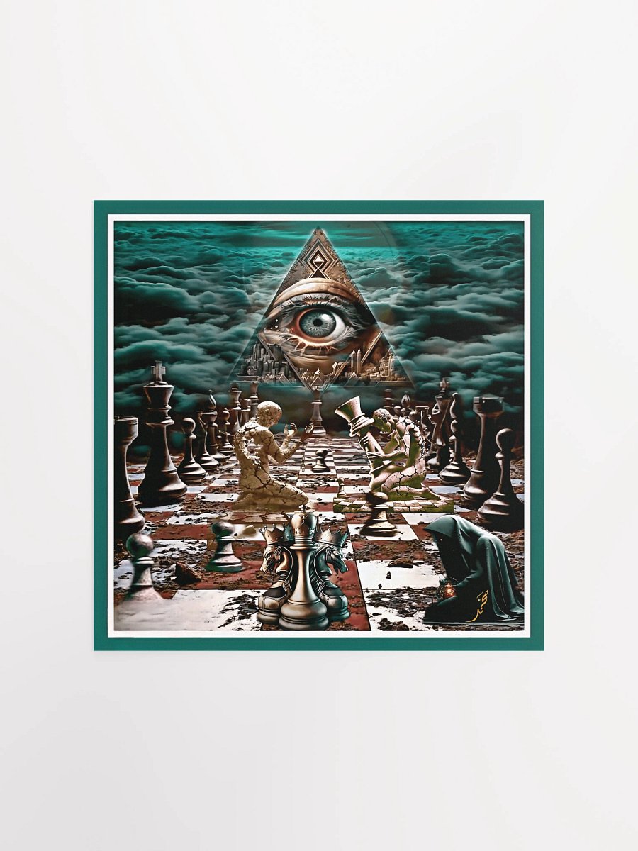 Mystical Chessboard Poster/unique abstract digital artwork product image (2)