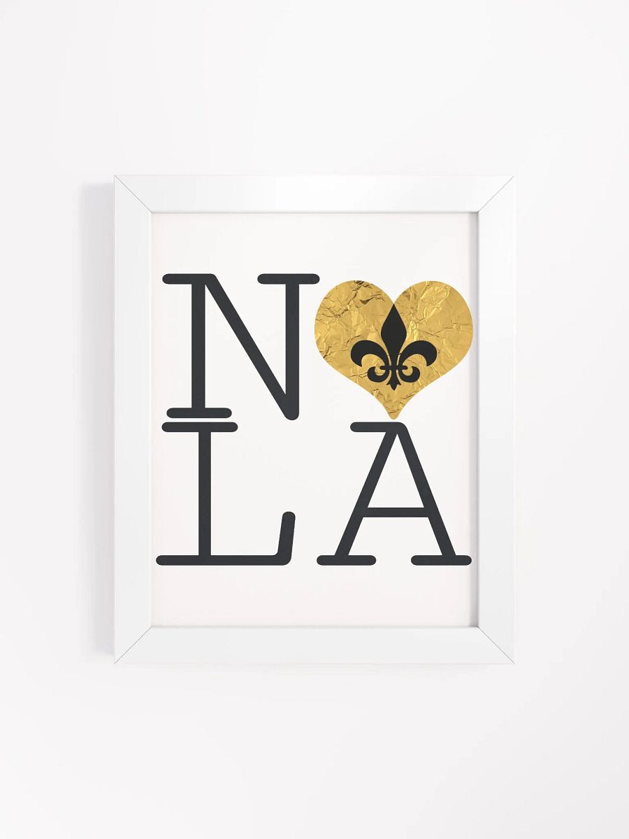 I LOVE NOLA **BIGSHOT POSTER** (GOLD WRAP HEART) product image (4)