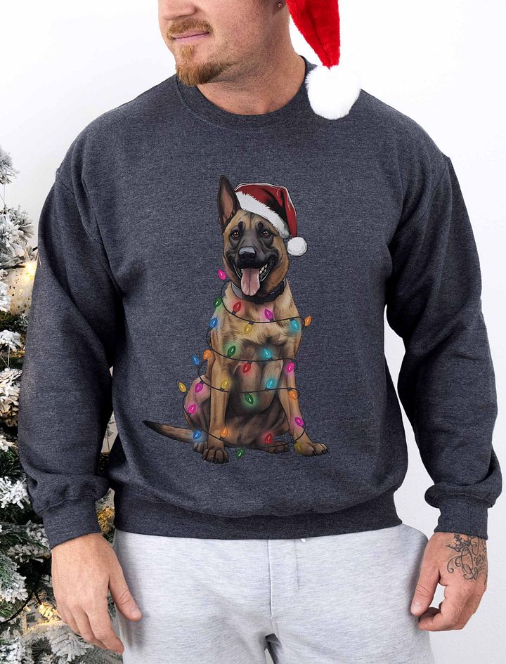Funny Belgian Malinois Christmas Sweatshirt for Belgian Malinois Paw-rents product image (1)