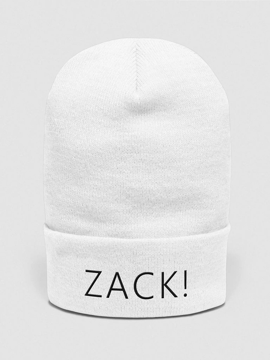 zack! Beanie Black Letters product image (1)