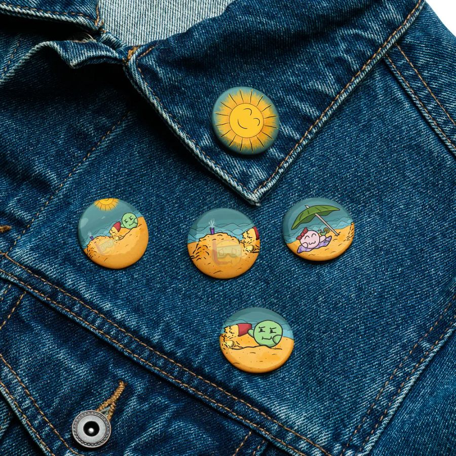 Dango Summer Set - Pin Buttons product image (7)