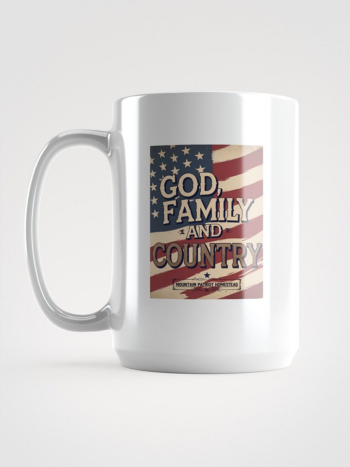 Raise the Flag White Glossy Mug product image (1)