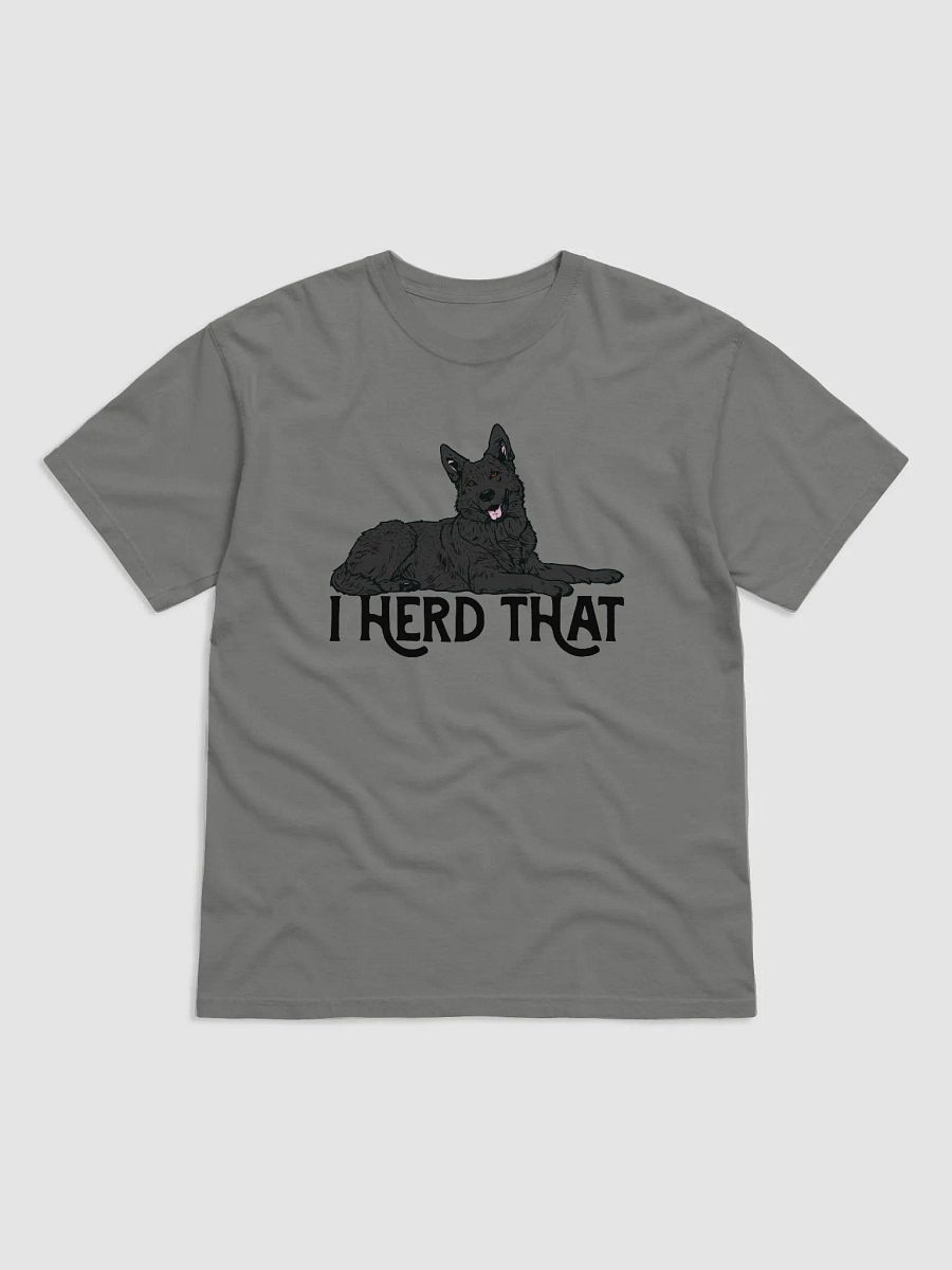 I Herd That T-Shirt of a German Shepherd (Black) | Funny T-Shirt for GSD Paw-rents product image (14)