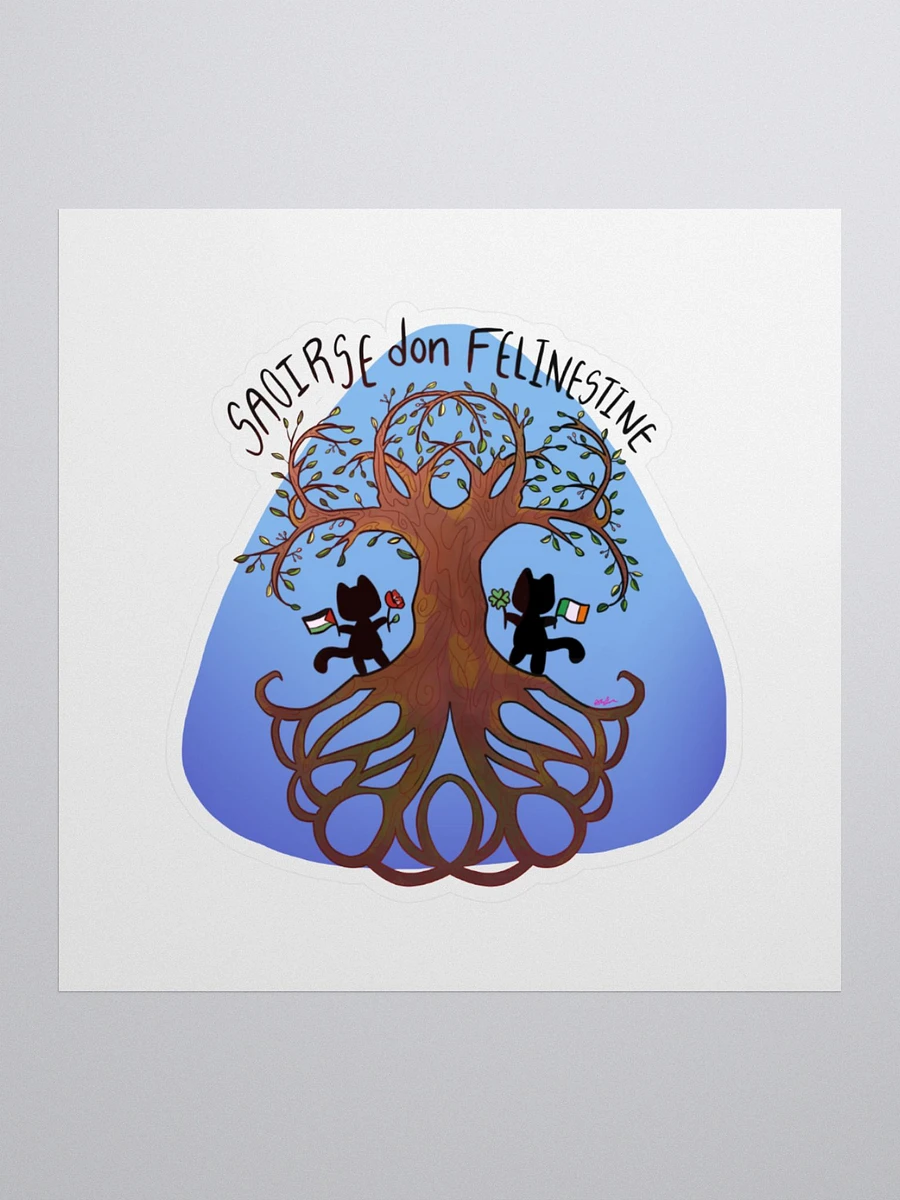 Saoirse don Felinestine Sticker product image (1)