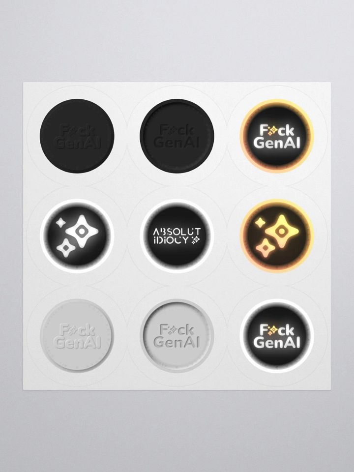 Absolut Idiocy Kiss-Cut Sticker Set #0 (On White) product image (1)