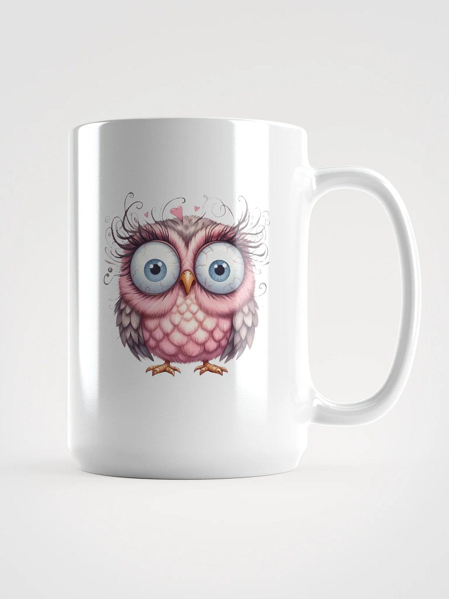 Whimsical Owl White Glossy Mug product image (1)
