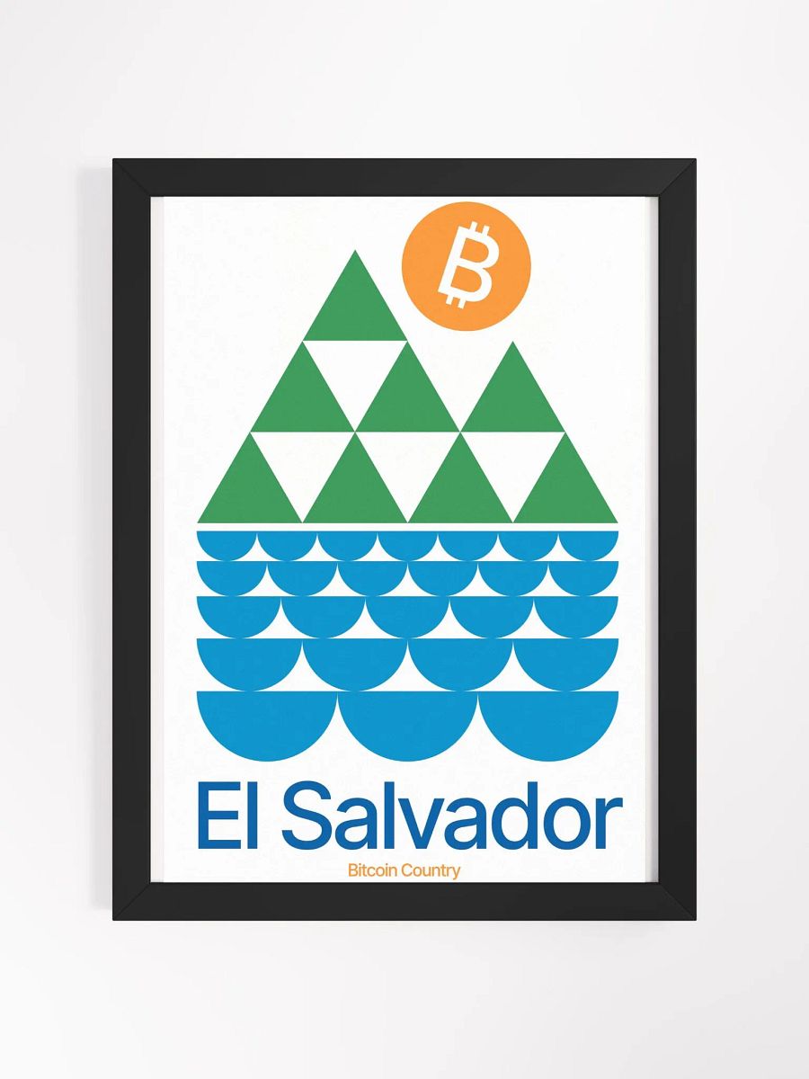 El Salvador Bitcoin Country [Framed] product image (3)
