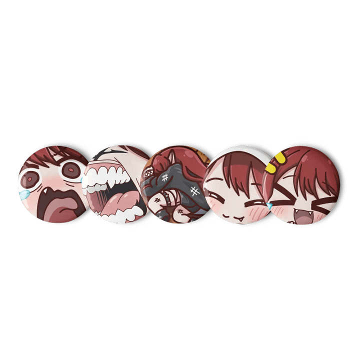 HysteriaV - VTuber Emote Pin Set product image (1)