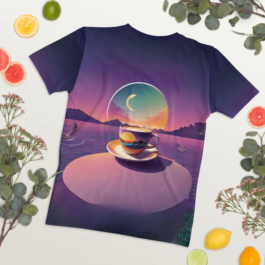 Coffee Sunset All Over Print T-shirt product image (9)